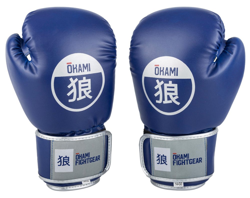 OKAMI fightgear Boxing Gloves Contender Blue